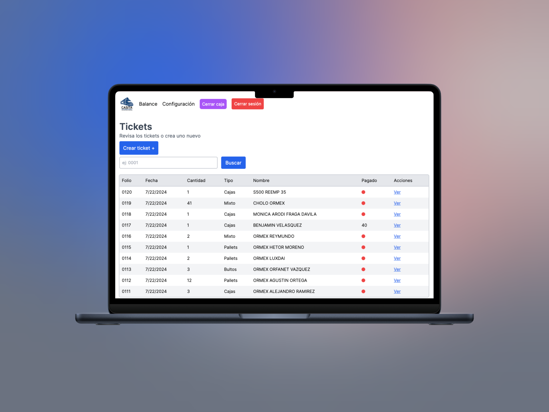 Casita International POS