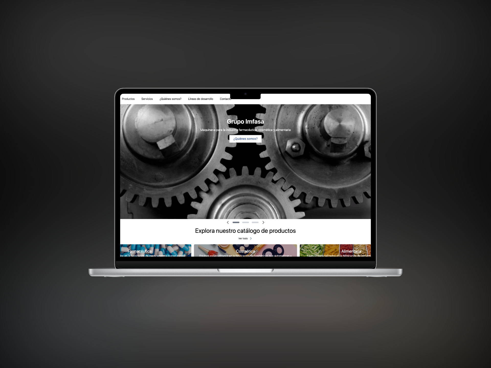 Grupo IMFASA landing page