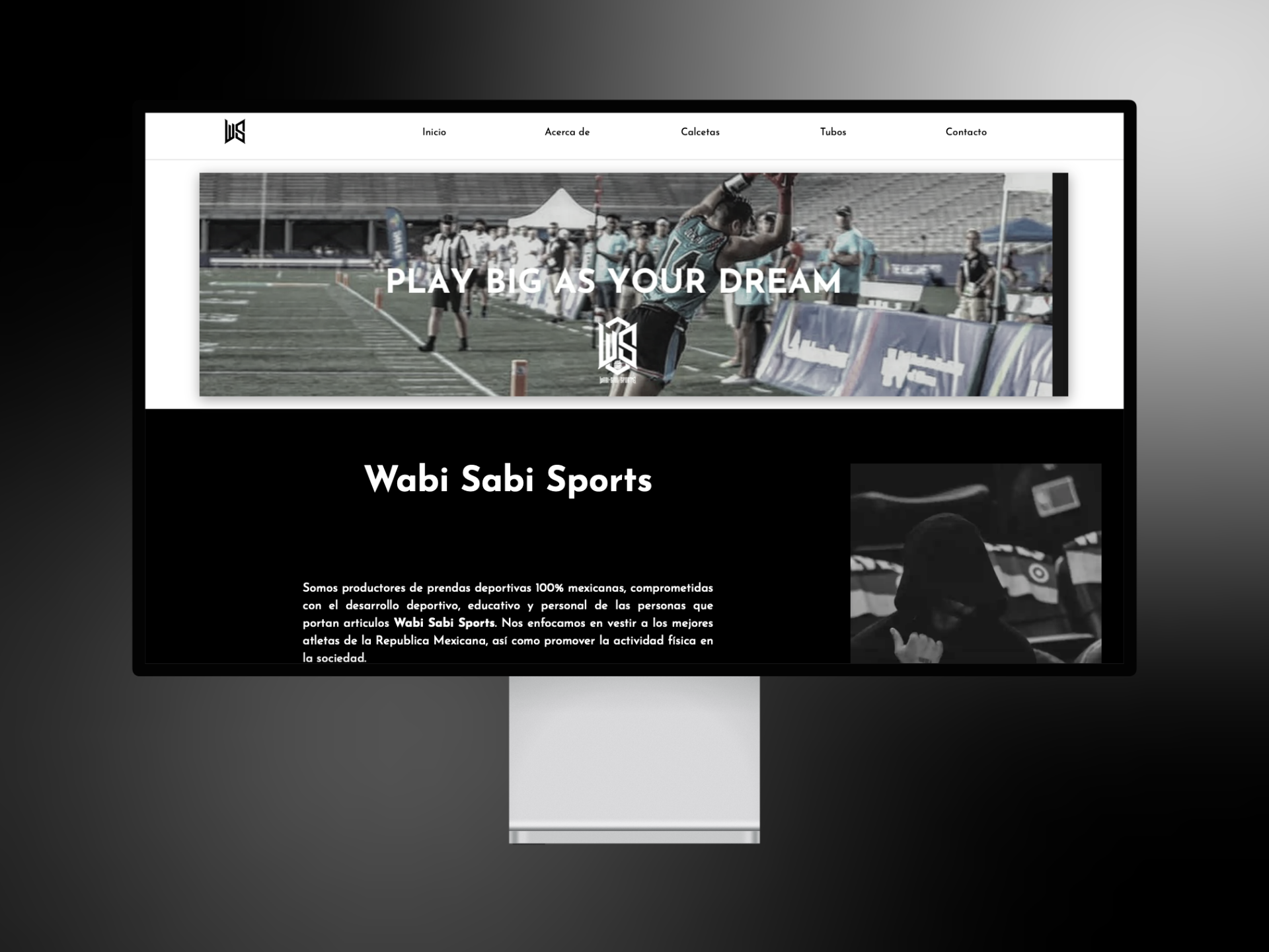 Wabisabi sports landing page